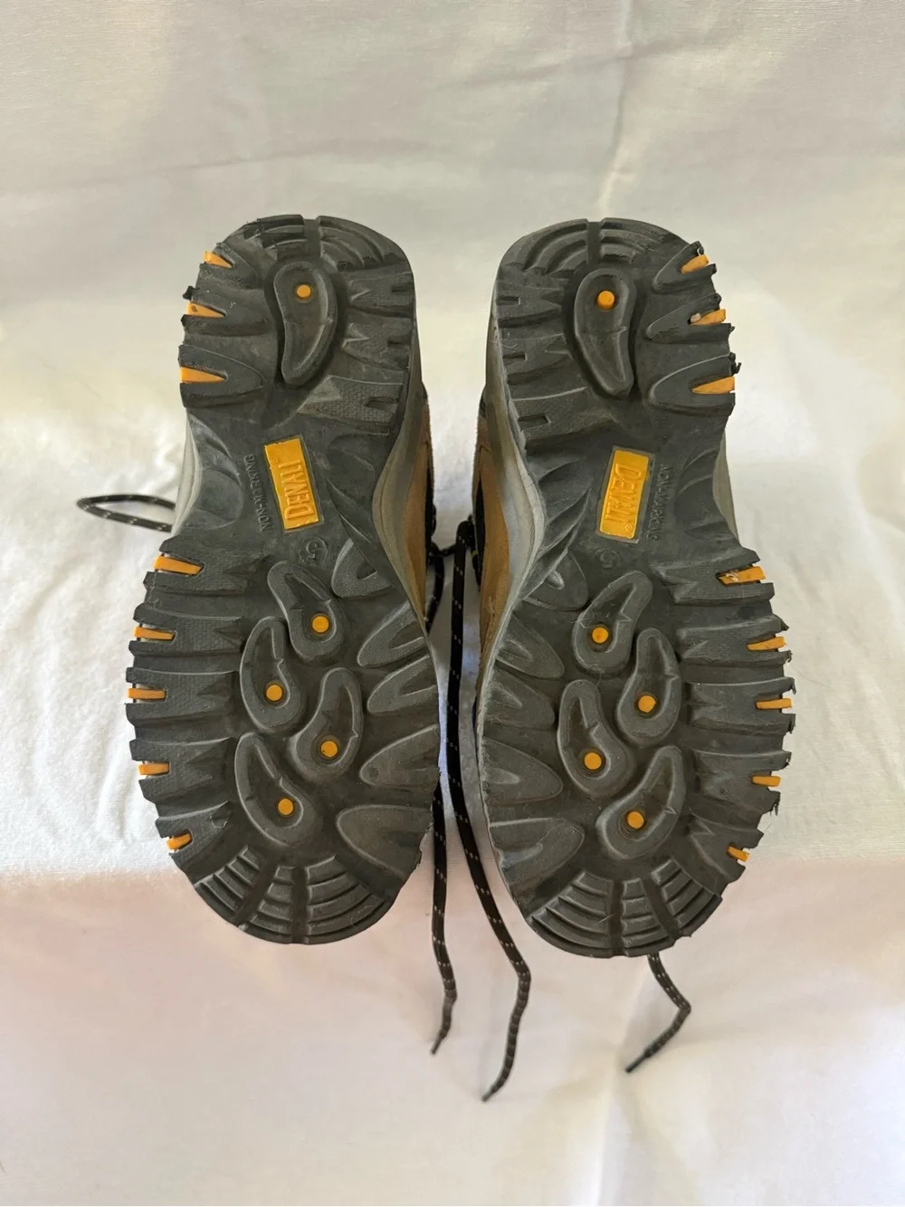 Kids Tan and Black Outdoor Hiking Boots